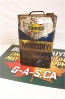 Sunoco / Mercury  Oil Tin