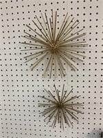 2) 3-DIMENSIONAL STAR BURST PIECES - 8 “ AND 10 “