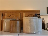 UHL 2 Gallon Jug, 2 & 3 Gallon Crocks