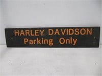 WOODEN HARLEY DAVIDSON SIGN