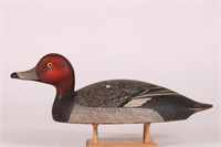 Redhead Drake Duck Decoy by Unknown Carver, Thin