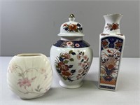 "Old Imari" Ginger Jar; Vases
