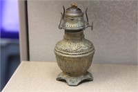 Ornate Metal Oil Lamp Base