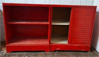 Bookcase & Cabinet w/Sliding Doors