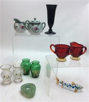 VINTAGE GLASS GROUPING