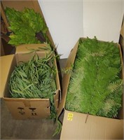 Three Boxes of Artificial Greenery