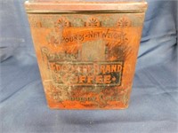 Antique coffee tin, Edgemere Brand 2# coffee tin