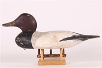 Canvasback Drake Duck Decoy by Alvin Meekins of