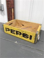 Pepsi-Cola wood pop crate