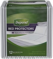 New Depend Waterproof Bed Pads, 12pc
