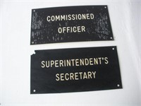 Parking Space Plastic Signs  14x7 inches