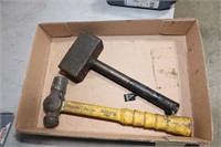 Steel Mallet And Ball Peen Hammer