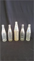 Vtg Glass Pop Bottles