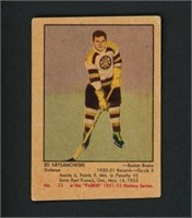 1951-52 PARKHURST HOCKEY #33 ED KRYSANOWSKI BRUINS