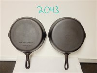 #8 Griswold & Wagner Ware Cast Iron Skillet