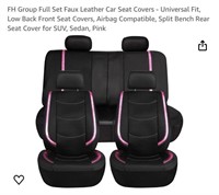 Full Set Faux Leather Car Seat Covers