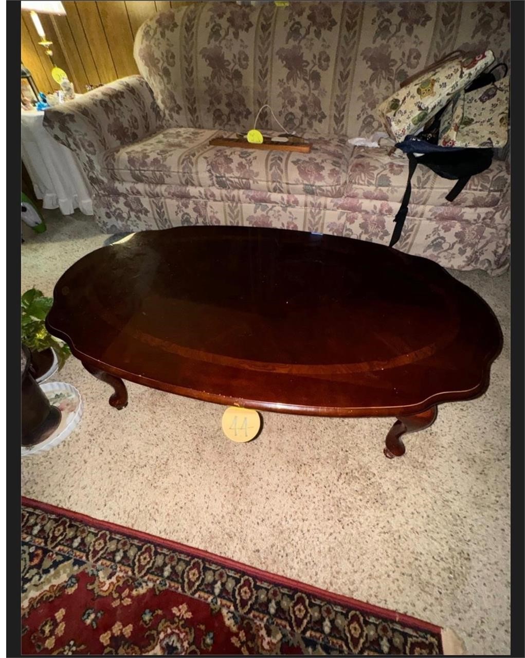 Vintage oval coffee table