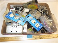 Lot of Electrical accessories, outlets, plates, b
