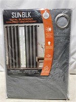 Sun Blk Total Blackout Curtains 2 Panels