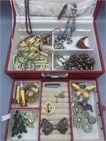 Vintage jewelry sterling pin and more