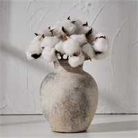 SIDUCAL Ceramic Decorative Flower Vase | 6 Inch Po