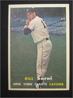 1957 TOPPS #86 BILL SARNI NEW YORK GIANTS