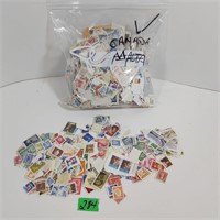 1 Pound bag of Canadian stamps (Off paper)