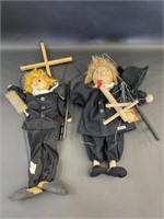 Two Incredible Toys Chimney Sweeper Marionettes