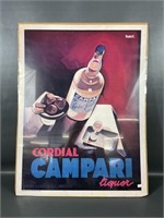 Vintage Cordial Campari Advertising Poster