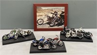 3 Die-Cast Metal Motorcycle & Chopper Lot