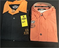 2 Harley Davidson Shirts Medium