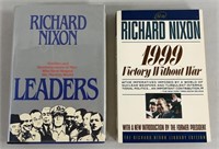 2pc Signed Richard Nixon Books