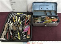 Lot Of Tools And A Toolbox Of Screwdrivers