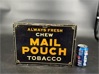 MAIL POUCH TOBACCO STORE COUNTER TIN HUMIDOR