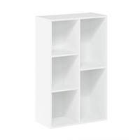 Furinno 5-Cube Open Shelf, White 11069WH