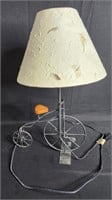 Vintage Black Metal Boneshaker Bicycle Lamp