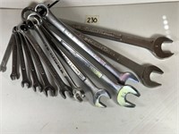 12 Craftsman Combination Wrenches 1/4" 5/8" 3/4"