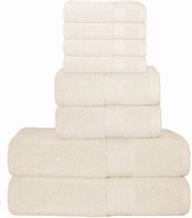WF6043  GLAMBURG Towel Set, 8-Piece, 27x54, 16x28,