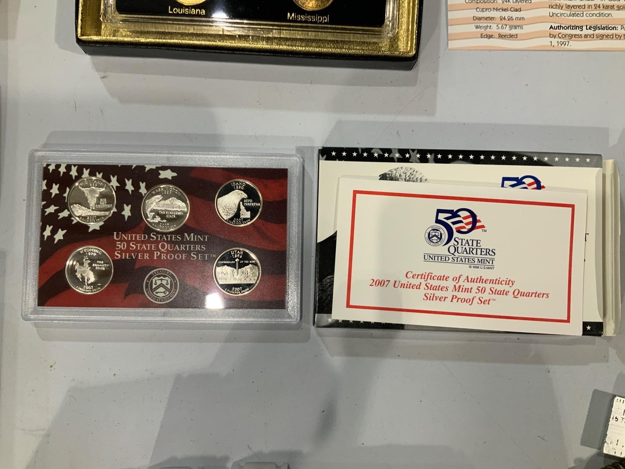 2007 silver proof set 50 state quarters