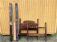 Vintage Wood Bed Frame