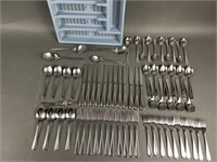 Oneida Flatware Set with Organizer and More