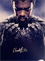 Black Panther Chadwick Boseman signed movie photo