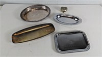 Assorted Silverplated Trays