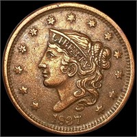 1837 Large Cent CLOSELY UNCIRCULATED