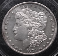 1879 S MORGAN DOLLAR AU+