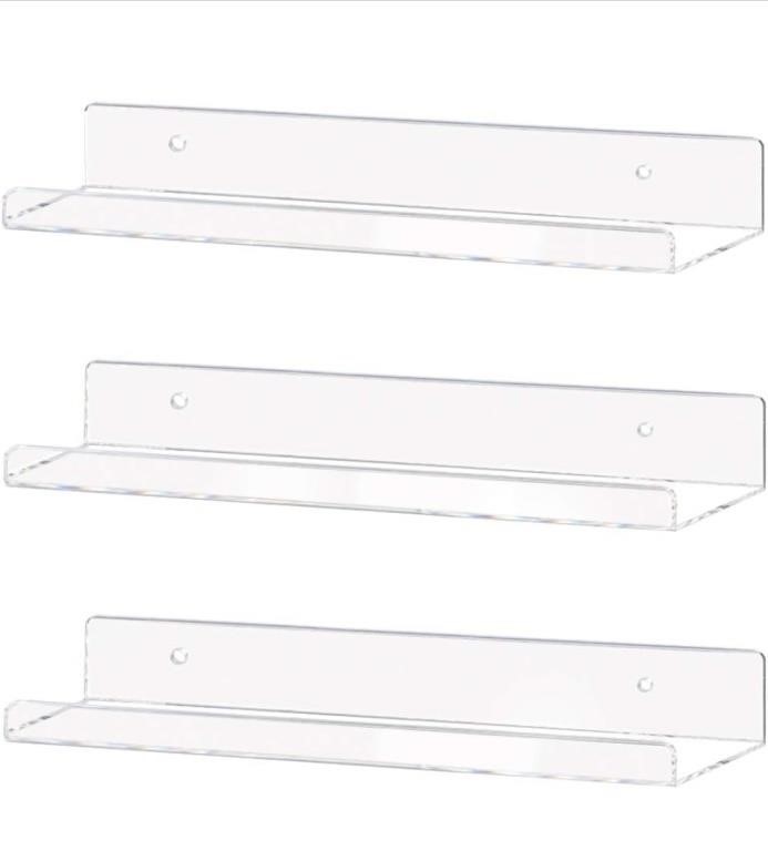 (New) Weiai Clear Acrylic Shelf 15" Invisible