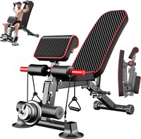 $166  Adjustable Weight Bench - Foldable Home Gym