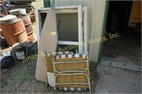 WINDOW FRAMES, IRONING BOARD, CAMPING/LAWN CHAIRS