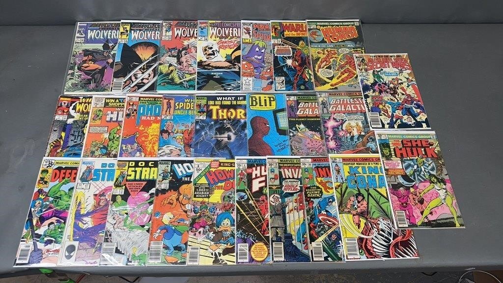 26pc Bronze-Mod Marvel Comic Books w/ Keys