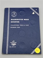 INCOMPLETE BOOK OF WASHINGTON SILVER QUARTERS